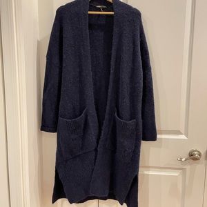 Maje long oversized cardigan jacket, sz 1